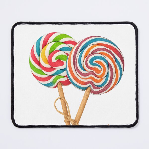 Item preview, Sweet Harmony – Colorful Swirl Lollipops on Transparent Background designed and sold by Pacika.