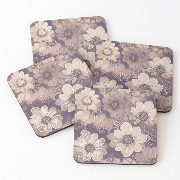 Item preview, Hand Drawn Organic Flowers designed and sold by Designbes.
