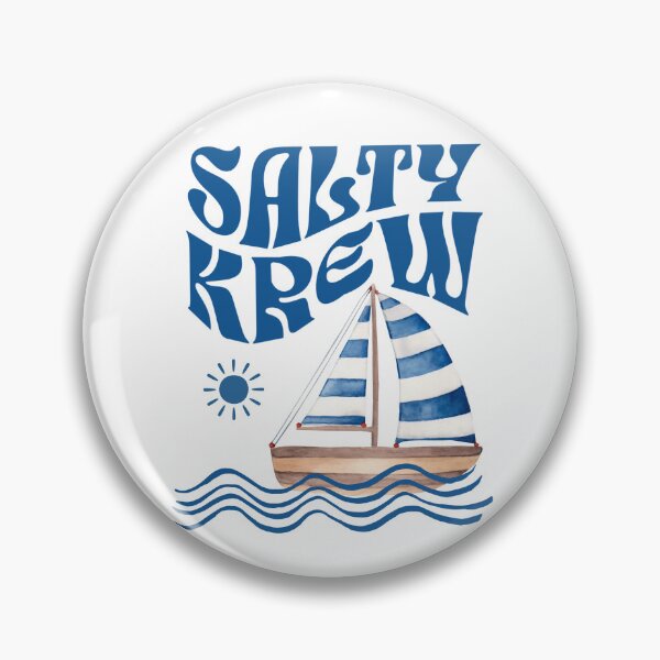Item preview, Unisex Salty Krew Nautical Sailboat Retro Ocean Vibes  designed and sold by MTJ-Mushrooms.