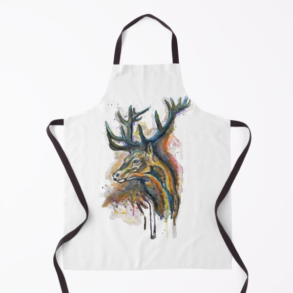Item preview, Bold Elk Head Watercolor designed and sold by caracatita75.