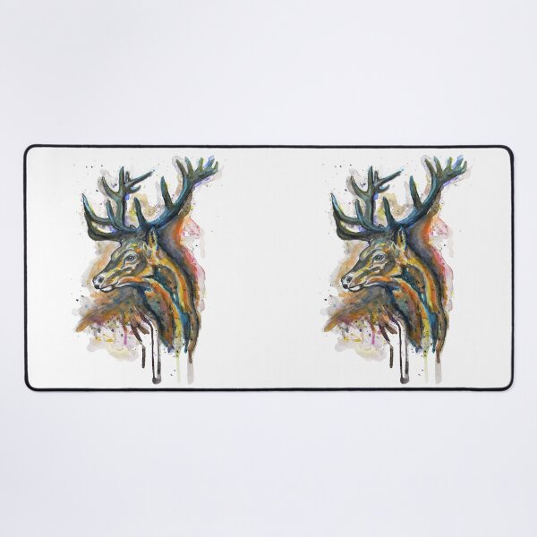 Item preview, Bold Elk Head Watercolor designed and sold by caracatita75.