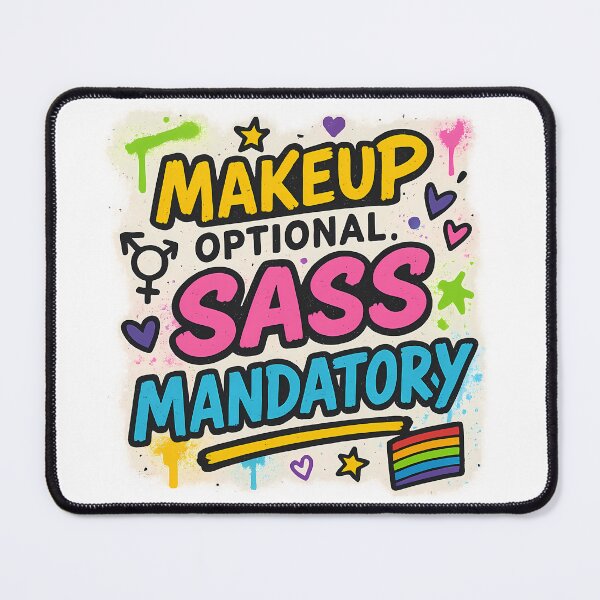 Item preview, Makeup Optional Sass Mandatory – Bold Pride Art designed and sold by Haus Of Sin.