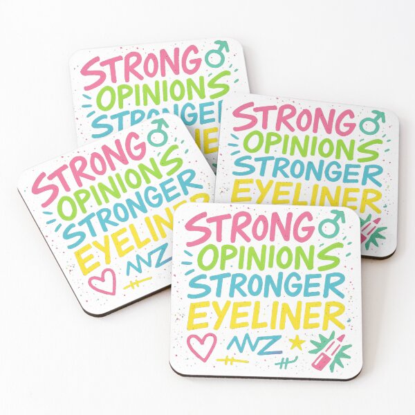 Aperçu de l'œuvre Eyeliner Stronger Opinions – Neon Pride Art créée et vendue par Haus Of Sin.