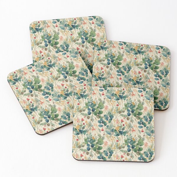 Item preview, Eucalyptus Floral Pattern designed and sold by Designbes.