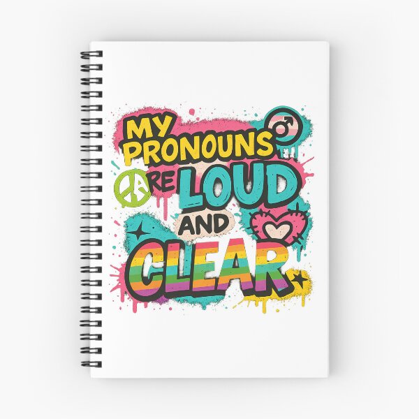 Item preview, My Pronouns Are Loud and Clear – Vibrant Pride Art designed and sold by Haus Of Sin.