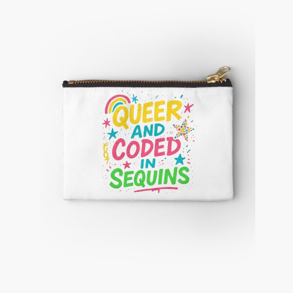 Item preview, Queer and Coded in Sequins – Neon Pride Art designed and sold by Haus Of Sin.