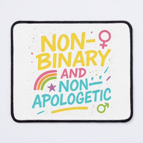 Item preview, Non-Binary and Non-Apologetic – Vibrant Pride Art designed and sold by Haus Of Sin.