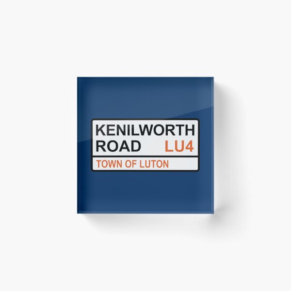 Item preview, Luton Kenilworth Road Iconic Street Sign designed and sold by DelfDesign.