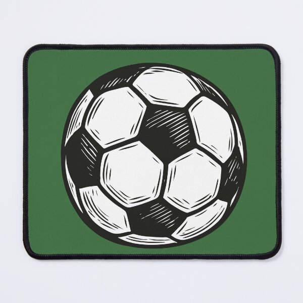 Item preview, Drawn soccer ball black and white designed and sold by EchoOfSilence.