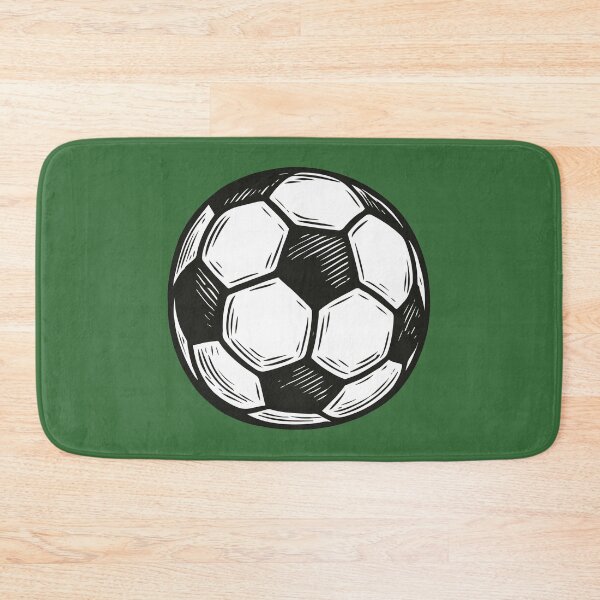 Item preview, Drawn soccer ball black and white designed and sold by EchoOfSilence.