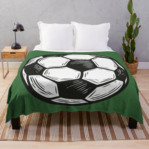 Item preview, Drawn soccer ball black and white designed and sold by EchoOfSilence.