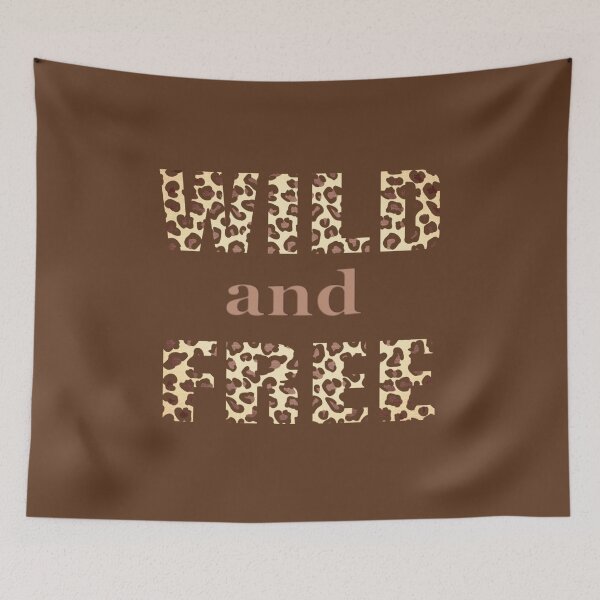 Item preview, Wild and Free Word Art in Leopard Print designed and sold by Marymarice.