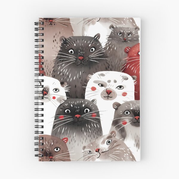 Item preview, Watercolor pallas cat pattern | Сolorful cat art | Cat seamless pattern | Otocolobus manul | Cute manul cat 5 designed and sold by Yaremchuk.