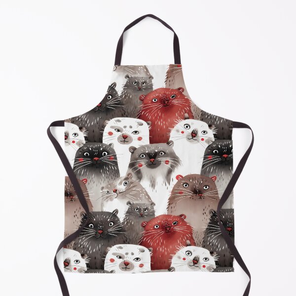 Item preview, Watercolor pallas cat pattern | Сolorful cat art | Cat seamless pattern | Otocolobus manul | Cute manul cat 5 designed and sold by Yaremchuk.