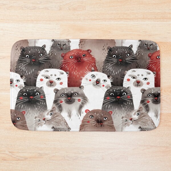Item preview, Watercolor pallas cat pattern | Сolorful cat art | Cat seamless pattern | Otocolobus manul | Cute manul cat 5 designed and sold by Yaremchuk.