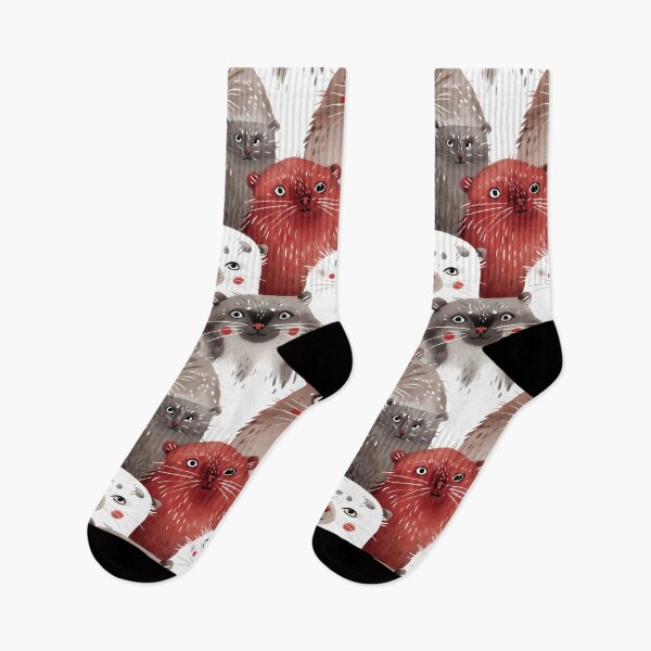 Item preview, Watercolor pallas cat pattern | Сolorful cat art | Cat seamless pattern | Otocolobus manul | Cute manul cat 5 designed and sold by Yaremchuk.