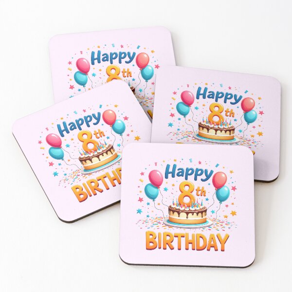 Item preview, Cute Happy 8th Birthday designed and sold by Itsheartshop.