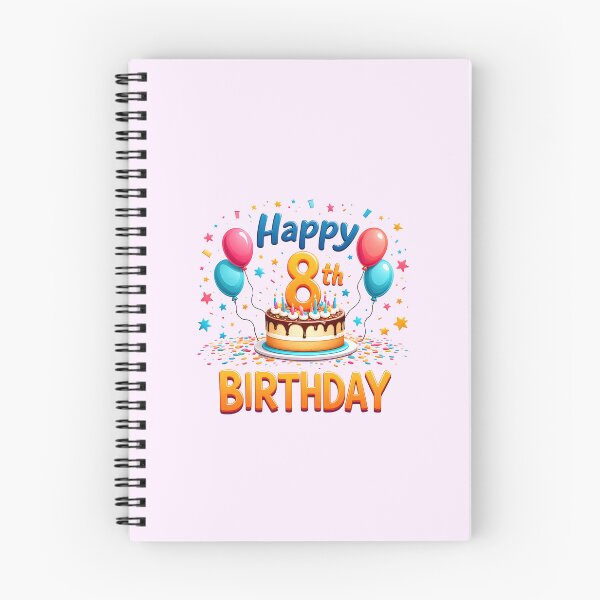 Item preview, Cute Happy 8th Birthday designed and sold by Itsheartshop.