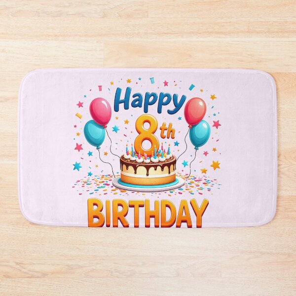Item preview, Cute Happy 8th Birthday designed and sold by Itsheartshop.