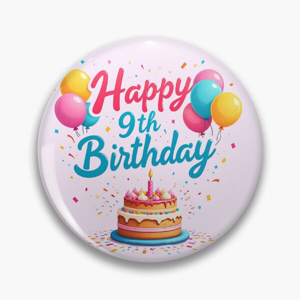 Item preview, Cute Happy 9th Birthday designed and sold by Itsheartshop.