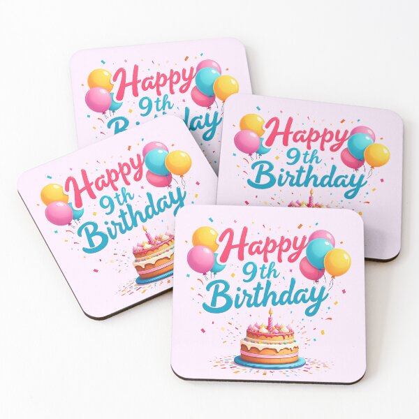 Item preview, Cute Happy 9th Birthday designed and sold by Itsheartshop.