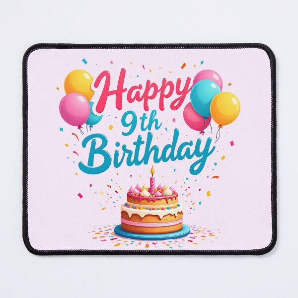 Item preview, Cute Happy 9th Birthday designed and sold by Itsheartshop.