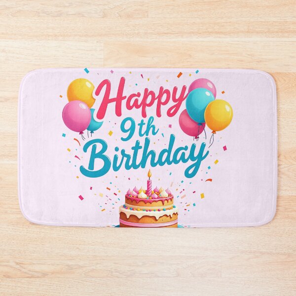 Item preview, Cute Happy 9th Birthday designed and sold by Itsheartshop.