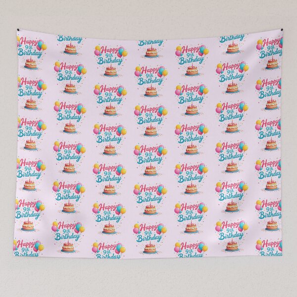 Item preview, Cute Happy 9th Birthday designed and sold by Itsheartshop.