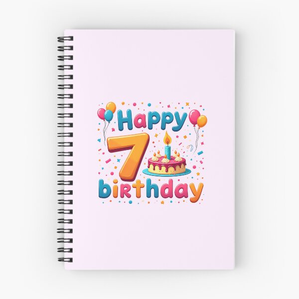 Item preview, Cute Happy 7th Birthday designed and sold by Itsheartshop.