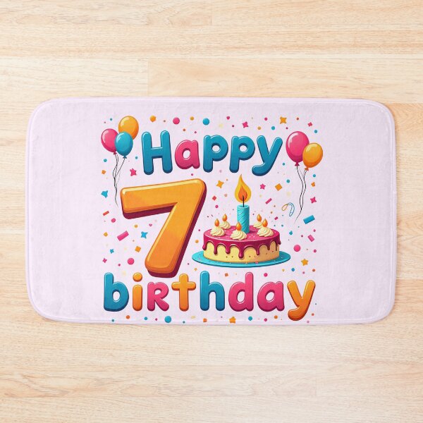 Item preview, Cute Happy 7th Birthday designed and sold by Itsheartshop.