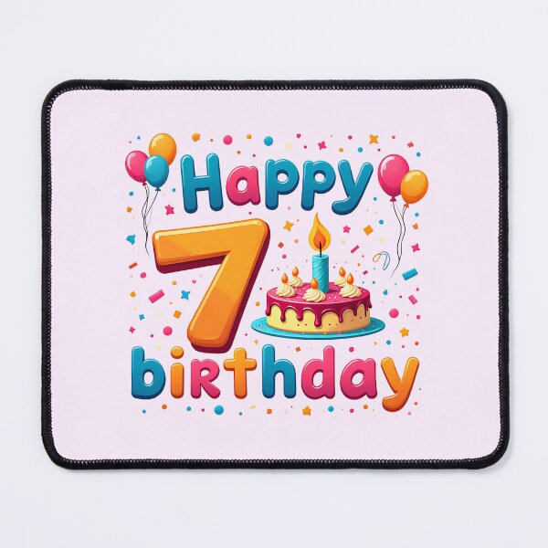 Item preview, Cute Happy 7th Birthday designed and sold by Itsheartshop.