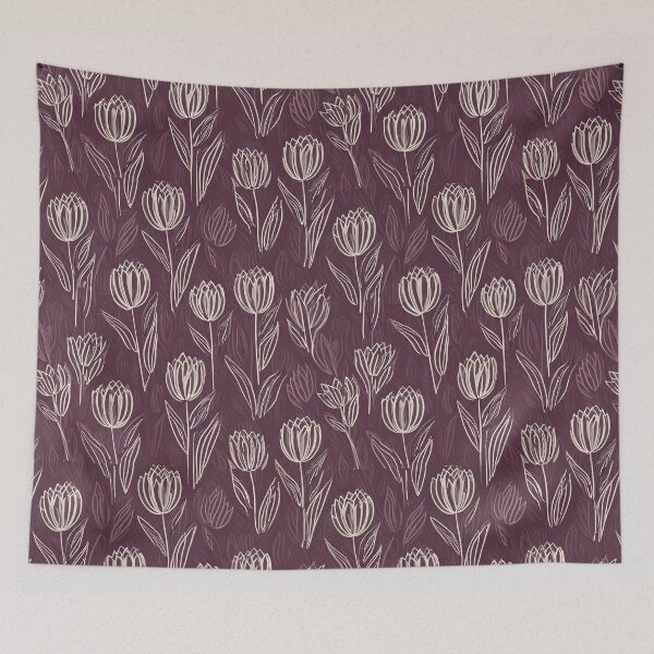 Item preview, Minimal Tulip Illustration  designed and sold by Designbes.
