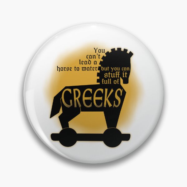 Item preview, Lead a horse, save a Trojan designed and sold by Lady Emlyn Art.