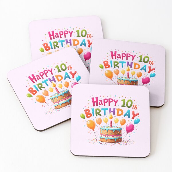 Item preview, Cute Happy 10th Birthday designed and sold by Itsheartshop.