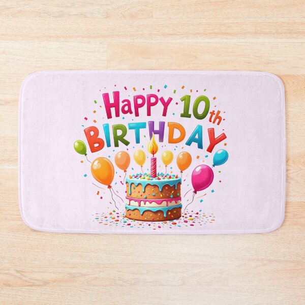 Item preview, Cute Happy 10th Birthday designed and sold by Itsheartshop.
