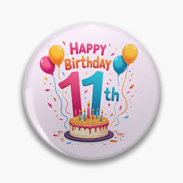 Item preview, Cute Happy 11th Birthday designed and sold by Itsheartshop.