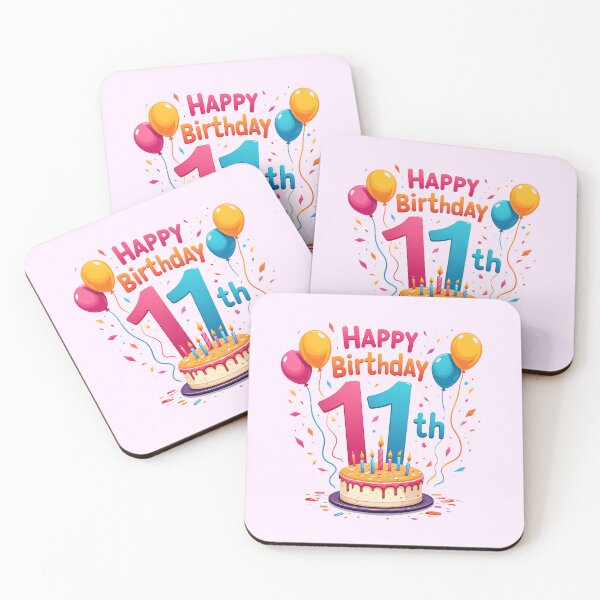 Item preview, Cute Happy 11th Birthday designed and sold by Itsheartshop.