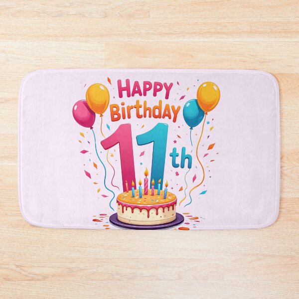 Item preview, Cute Happy 11th Birthday designed and sold by Itsheartshop.