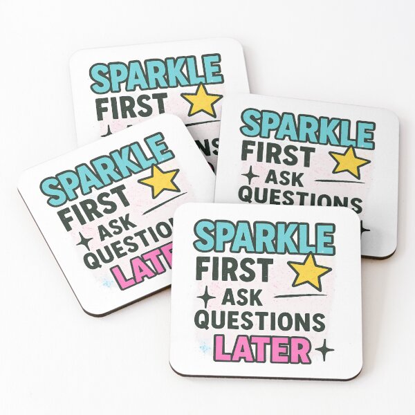 Item preview, Sparkle First Ask Questions Later – Bold Pride Art designed and sold by Haus Of Sin.