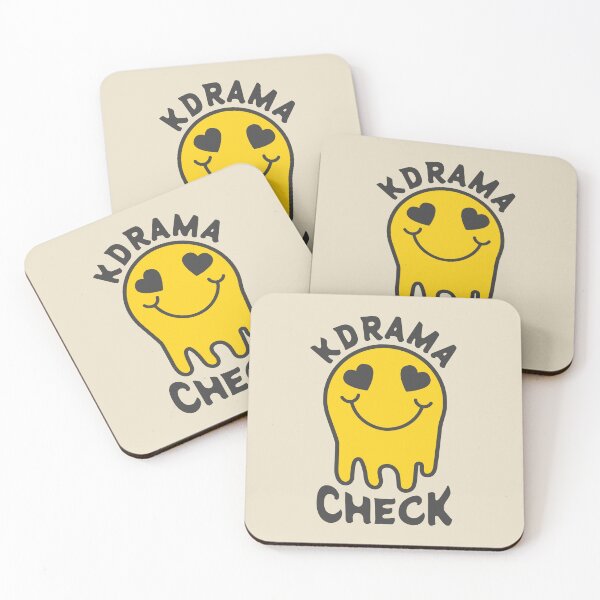 Item preview, K-Drama Check – Melty Heart Smiley K-Drama Fan designed and sold by KGlam.
