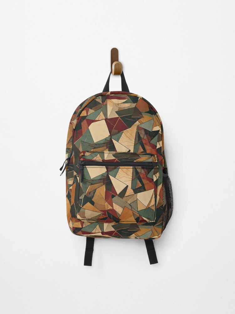 Thumbnail 1 of 3, Backpack, Broken Geometry Pattern designed and sold by Designbes.