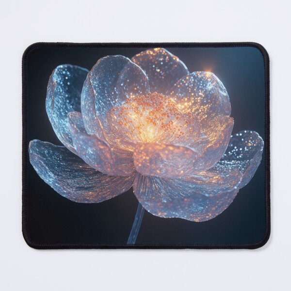 Item preview, You Don’t Have to Be Convenient to Be Worthy – Glowing Glass Flower Quote designed and sold by ArtiQreate.