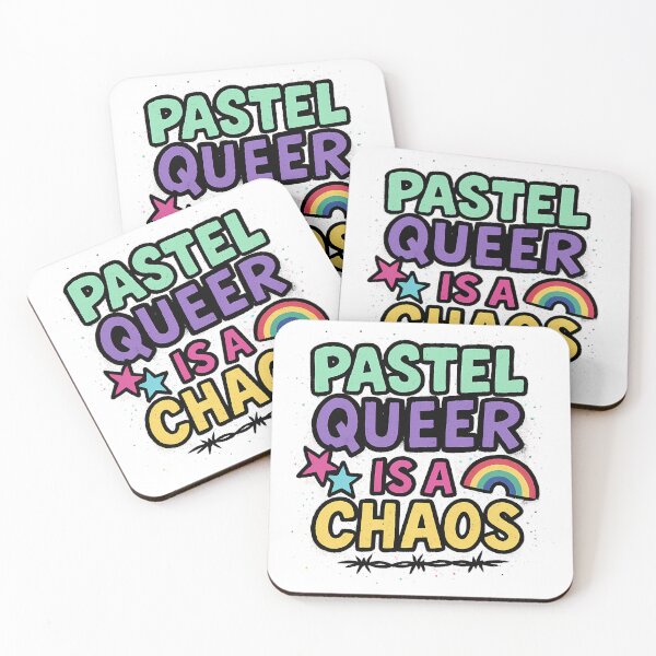Item preview, Pastel Queer is a Chaos – Bold Typography designed and sold by Haus Of Sin.