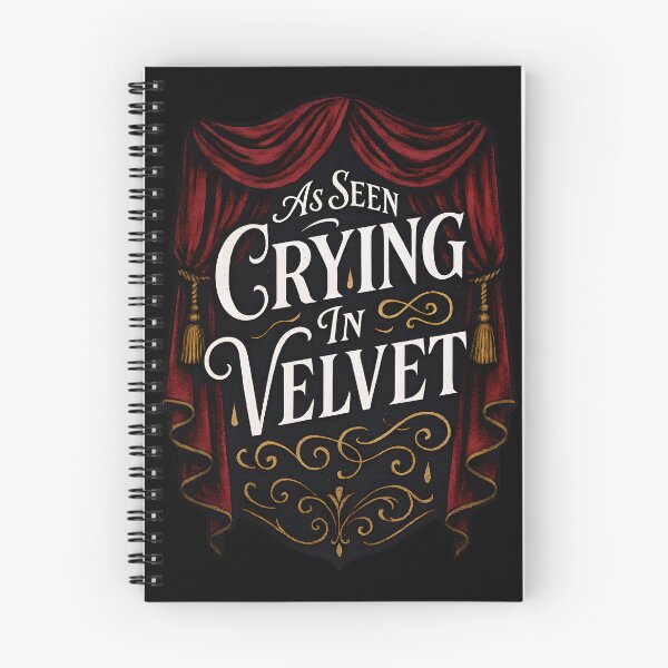 Item preview, As Seen Crying in Velvet. Crying Never Looked So Good designed and sold by Shoot-The-Moon.