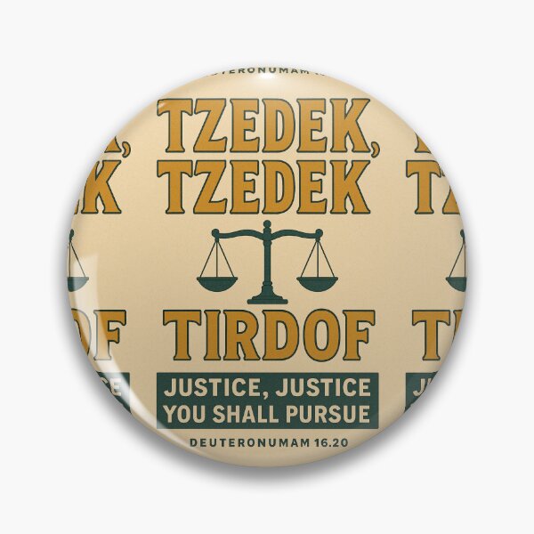 Item preview, Tzedek, Tzedek Tirdof  designed and sold by BaShert.