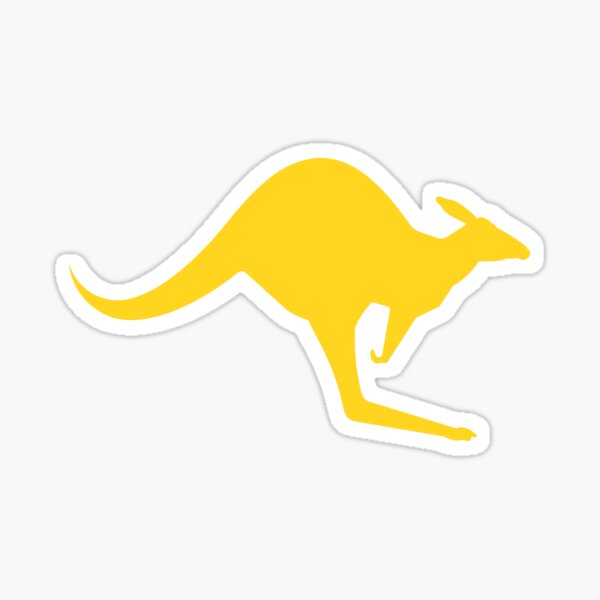 Item preview, Kangaroo Icon Yellow designed and sold by sifis.