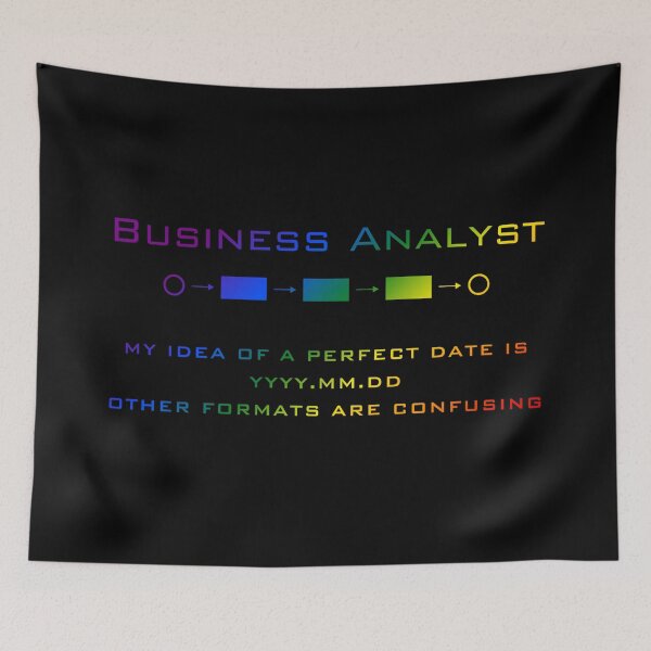 Item preview, Business Analyst, LGBTQ Classic Pride Flag graphic, Analyst, nerdy, cool, college, school, format,  designed and sold by PrideBeProud.