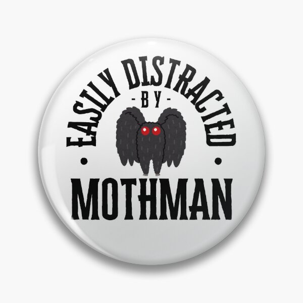 Item preview, Easily Distracted by Mothman designed and sold by Kindred & Thistle.
