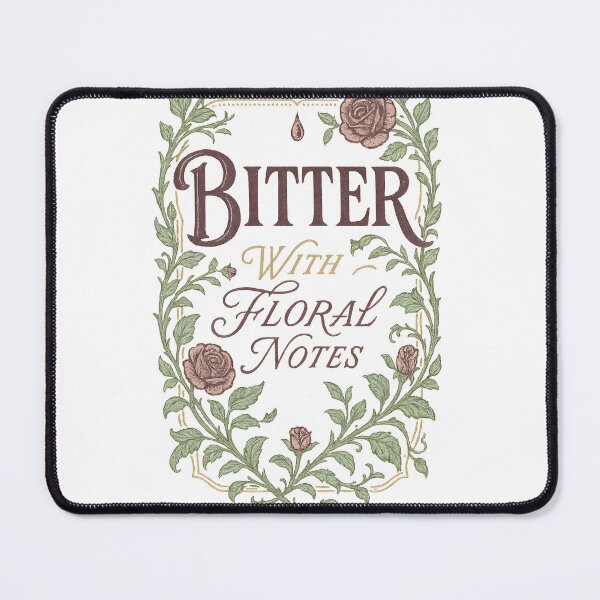 Item preview, Bitter With Floral Notes – Elegance with Attitude designed and sold by Shoot-The-Moon.