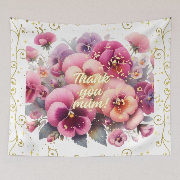 Item preview, Happy Mother’s Day! Thank you mom! Best mom! Cute greetings. Spring flowers. Special day.  designed and sold by Sugar Wisdom .